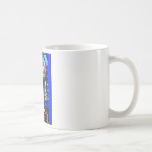 De Café St Michael na caneca do vitral
