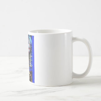 De Café St Michael na caneca do vitral