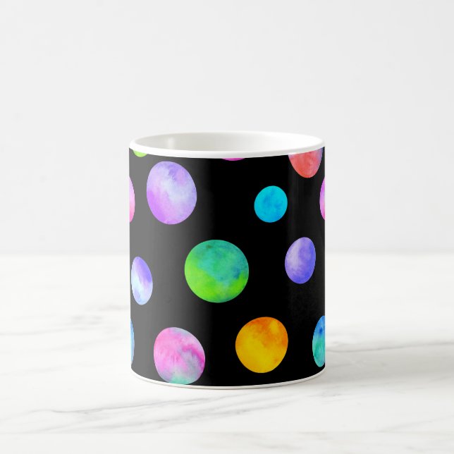 De Café 🌙 Starry Sips: A Mágica Caneca Círica Polka (Centro)