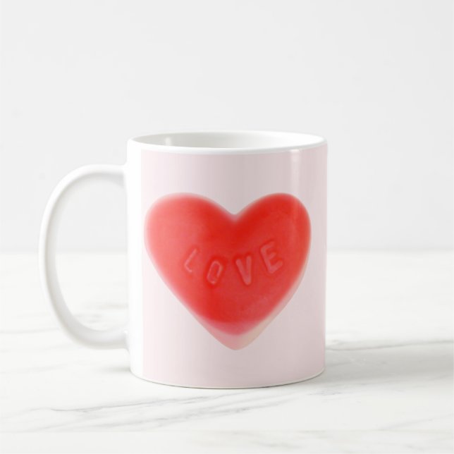 De Café Suave caneca 'Seu Texto' Rosa (Esquerda)