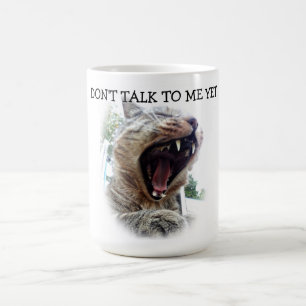 De Café Super-Bonito "não me fale ainda!" Caneca do bocej