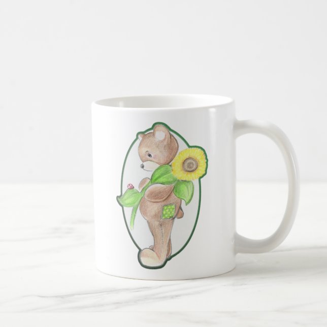 De Café Teddybear, joaninha, e caneca do girassol (Direita)