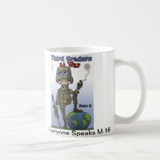 De Café Terceiros graduadores novos na caneca da guerra