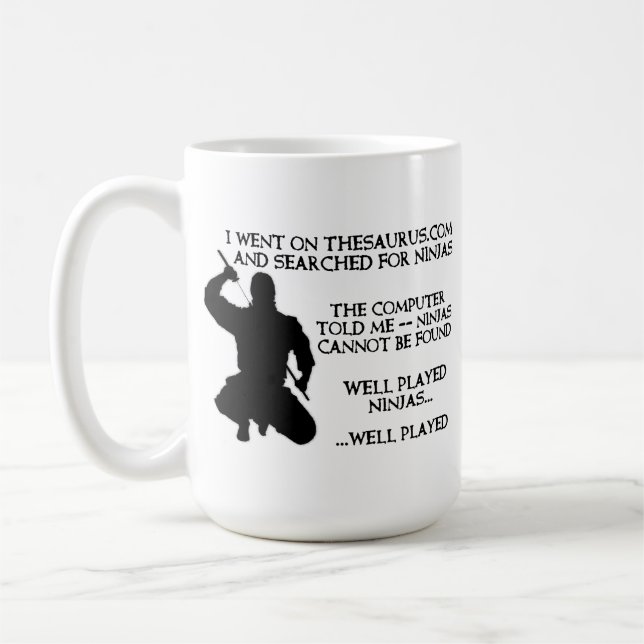 De Café Tesouro Ninjas Caneca Ninja Divertida (Esquerda)