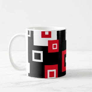 De Café Teste padrão retro - caneca