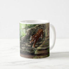 De Café Tigre na caneca da selva