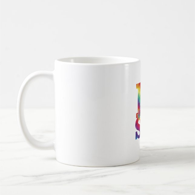 De Café Tintura do laço eu amo a caneca da ciência (Esquerda)