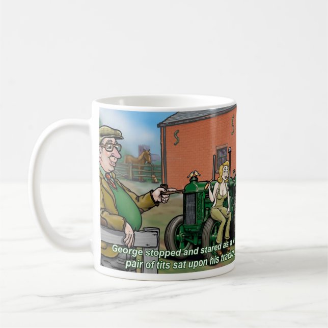 De Café Tio George Trator Caneca 2 (Esquerda)