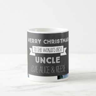 De Café Tio Natal Caneca da foto feita sob encomenda do