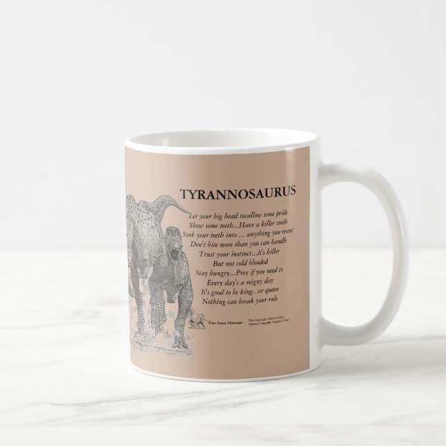 De Café Tiranossauro sua caneca interna Gregory Paul do (Direita)