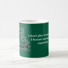 De Café Toca notas erradas caneca do organista