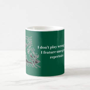 De Café Toca notas erradas caneca do organista