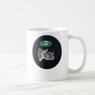 De Café Toda a caneca do rinoceronte do terreno.