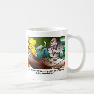 De Café Todos Estão em Terapia Camisetas Engraçadas Caneca