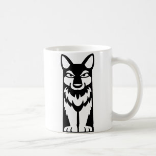 De Café Totem minúsculo - lobo - caneca