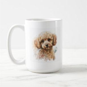 De Café Toy Poodle em uma caneca