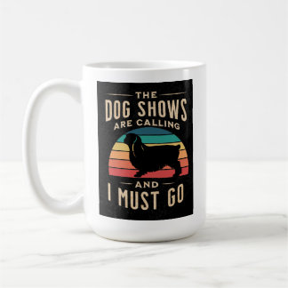 De Café Toy Spaniel Dog Mostra Que Está Chamando Caneca
