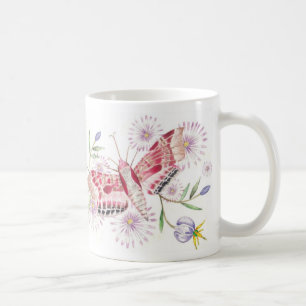 De Café Traças e caneca das flores