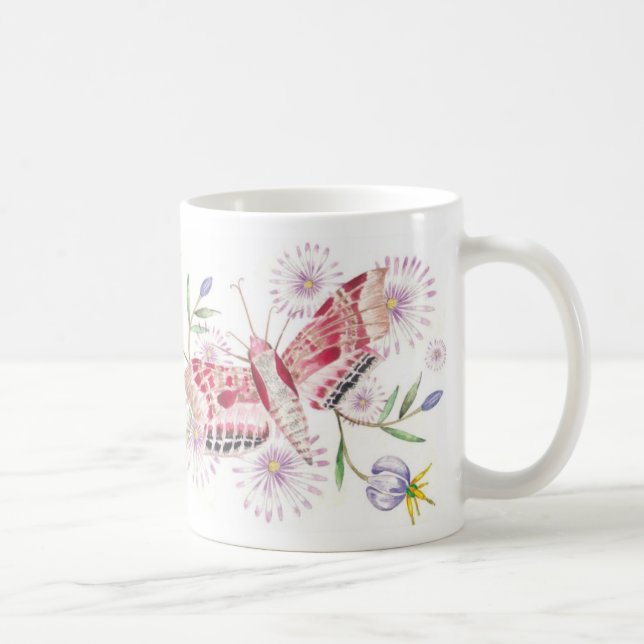 De Café Traças e caneca das flores (Direita)