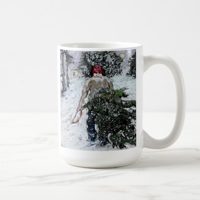 De Café Trazendo em casa a caneca da árvore (Direita)