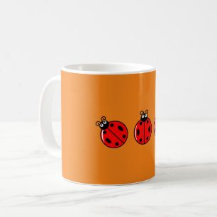 De Café Três Pequenas Joaninhas - Caneca Clássica
