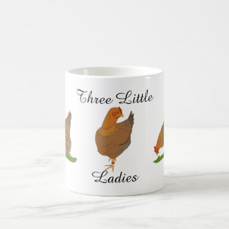 De Café Três senhoras pequenas - caneca da galinha