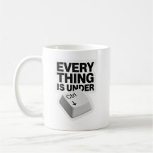 Tudo Está Sob Controle Caneca Engraçada com Piada