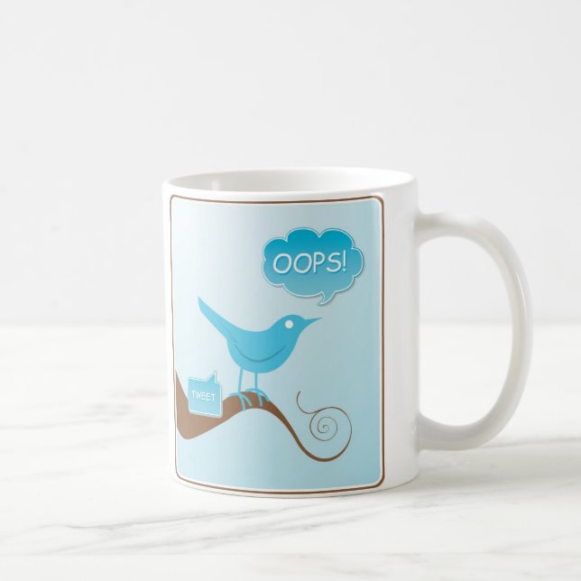 De Café Tweet! Caneca (Direita)