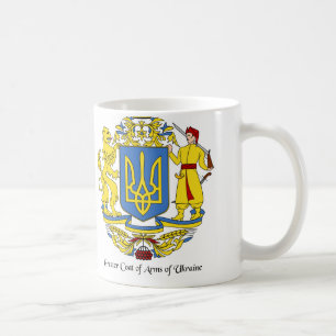 De Café Ucraniano branco clássico da caneca