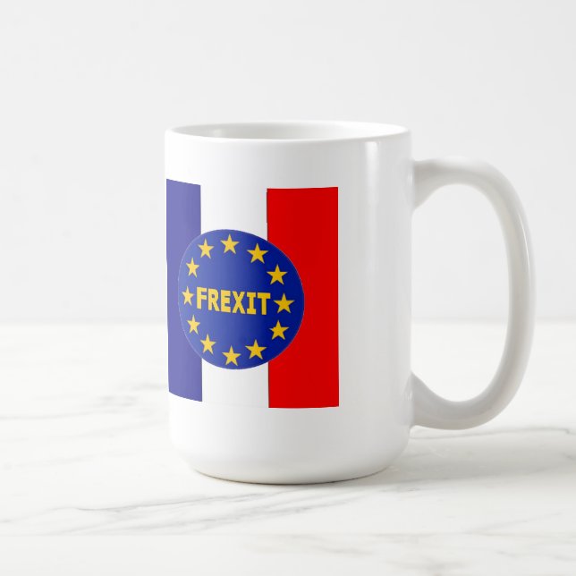 De Café UE francesa Frexit da bandeira da caneca (Direita)