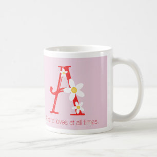 De Café Um amigo ama sempre Alphabet Uma caneca