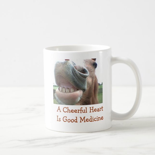 De Café Um coração alegre é boa caneca da medicina (Direita)
