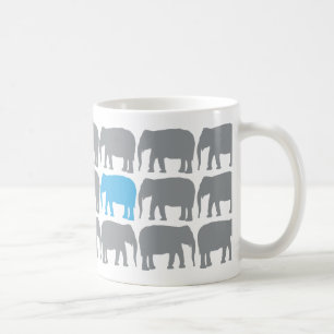 De Café Um elefante azul na caneca do rebanho