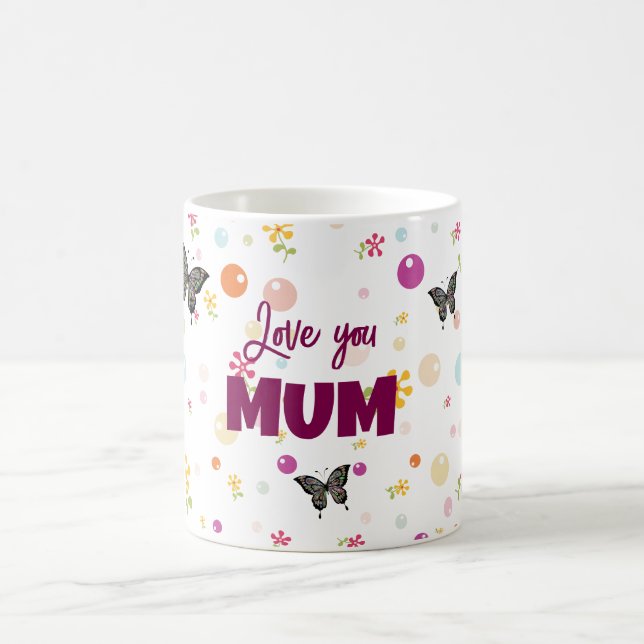 De Café Um lindo amor personalizável que você mãe caneca d (Centro)