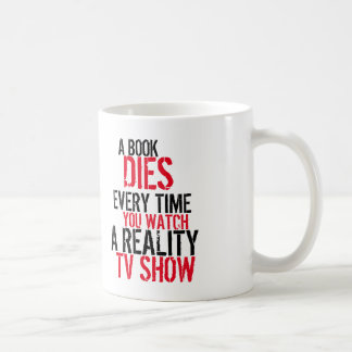 De Café Um livro morre cada vez que você olha a caneca da