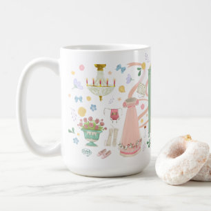De Café Uma Bola na Caneca (White 15 oz)