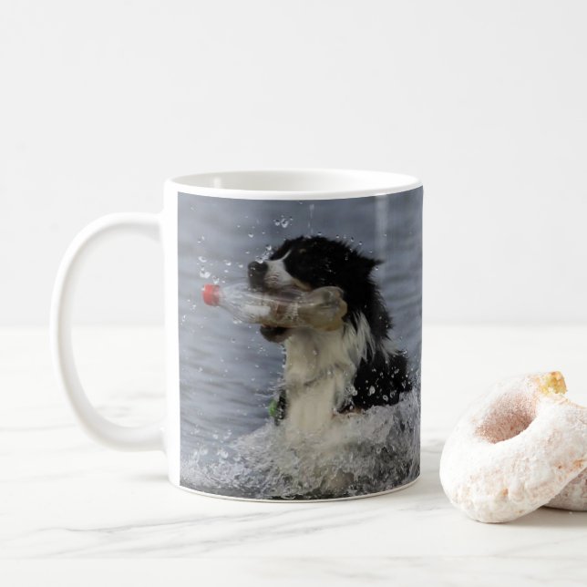 De Café Uma caneca bonito para amantes do cão (Com Donut)