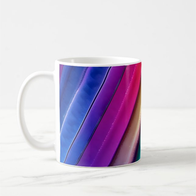 De Café Uma caneca com cores brilhantes e ousadas (Esquerda)