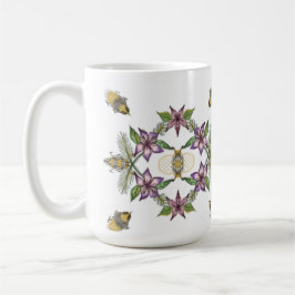 De Café Uma caneca com flores e abelhas perfeita para jard