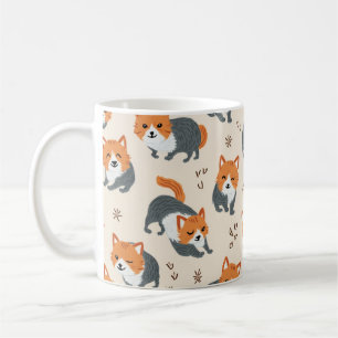 De Café Uma caneca com uma raposa fofa