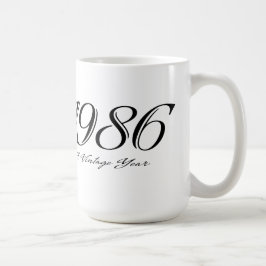 De Café Uma caneca do ano 1986 do vintage