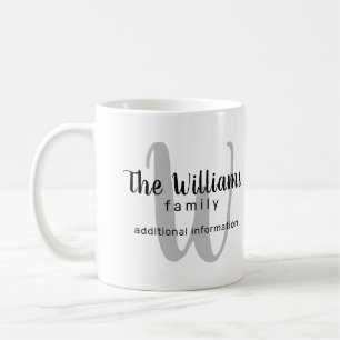 De Café uma caneca para a família com o seu nome