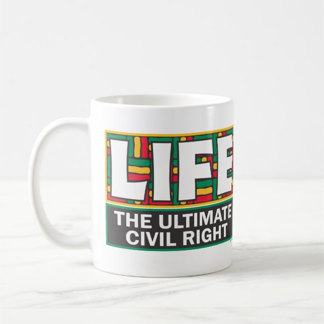 De Café Uma caneca para compartilhar suas crenças pró-vida (Esquerda)