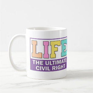 De Café Uma caneca para compartilhar suas crenças pró-vida