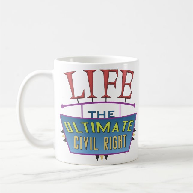 De Café Uma caneca para promover a vida. (Esquerda)