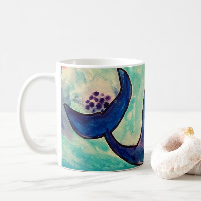 De Café Uma dica da caneca Z "Wishing Waters" (Com Donut)