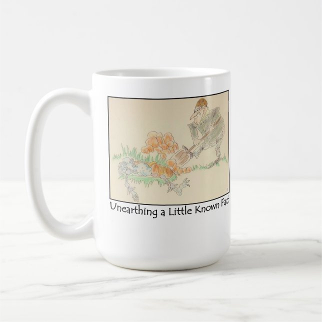De Café Unearthing uma caneca conhecida pequena do fato (Esquerda)