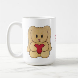 De Café Ursinho Bunny com nome curativo caneca personaliza