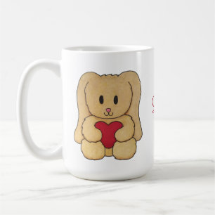 De Café Ursinho Bunny com nome curativo caneca personaliza