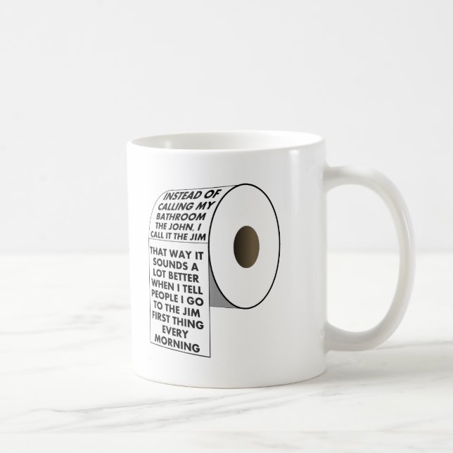 De Café Vá para a Caneca Engraçada do Jim (Direita)